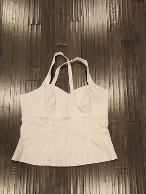 Deadly Dames White Strappy Bustier Tank Top